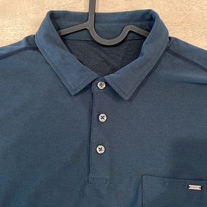 Vuori Ace Polo Navy Performance Men's Medium